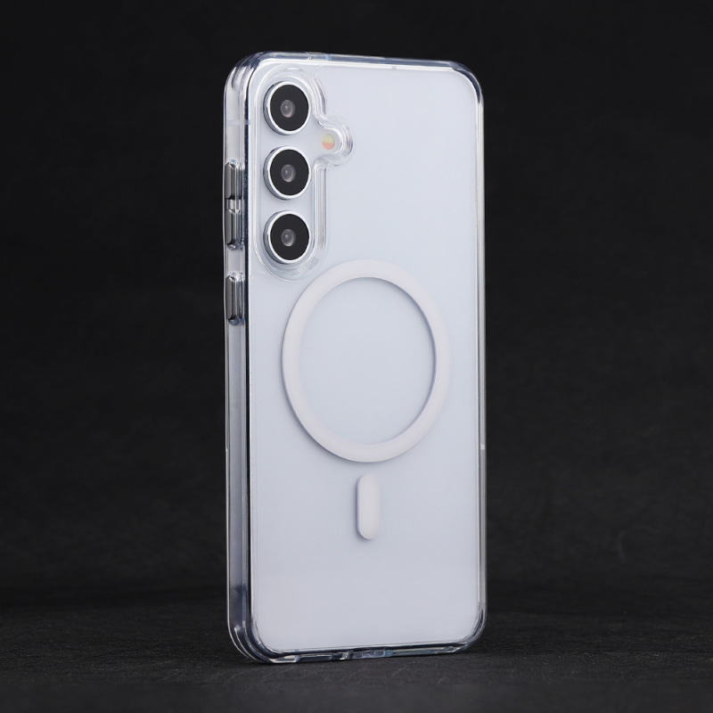 サムスン s25edge 携帯電話ケース、肌に優しい磁気吸引ケース、厚みのある落下防止つや消し保護カバー S24Plus に適した国境を越えた|undefined