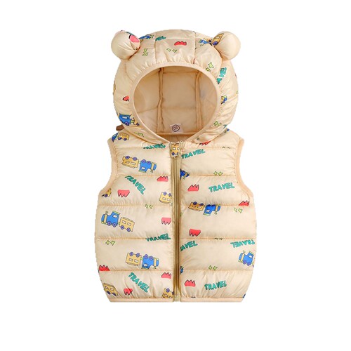Infant down cotton vest  light and thin boys 'and girls' vest to warm up baby children's wear in autumn and winter