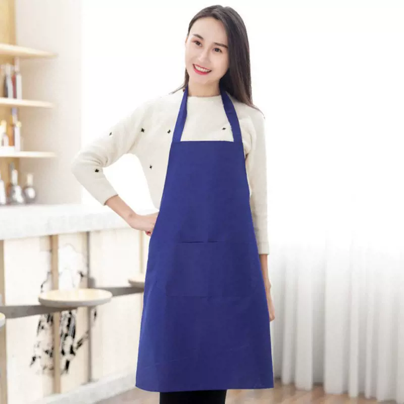 广告围裙印logo印制礼品宣传围腰涤棉布防污卡通口袋成人围裙防水