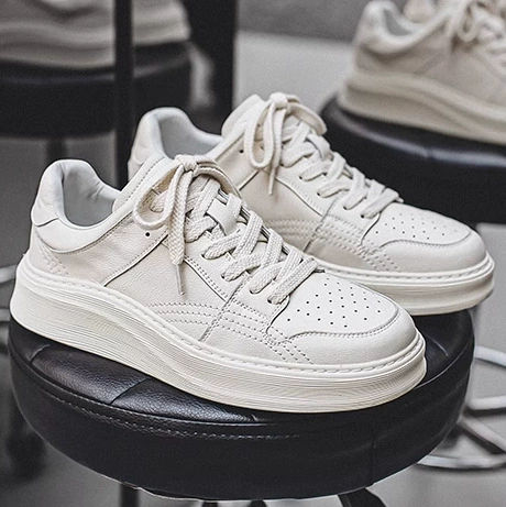 Кожаная маленькая белая обувь мужская 2024 летняя новая корейская версия