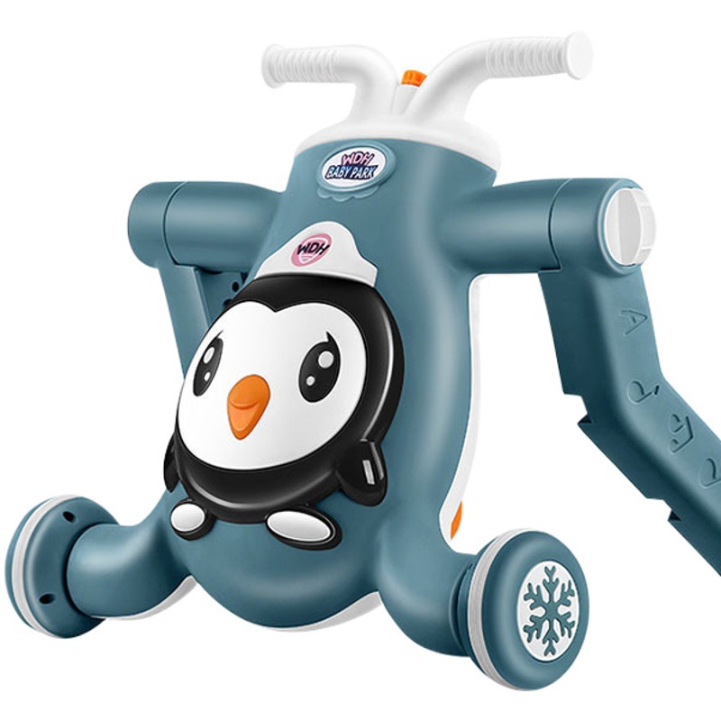 Baby Walker anti-o-pierna multi-funcional de los niños caminar ayuda de deslizamiento scooter de tres en uno de los niños