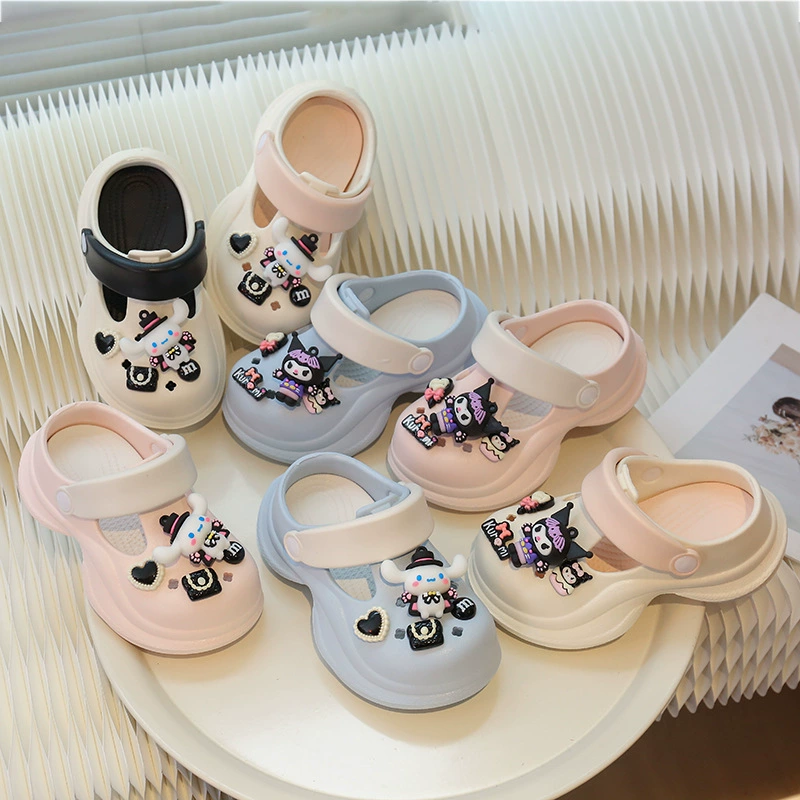 2025 новых летних сабо Tongkulomi для мальчиков и девочек для верхней одежды, модные нескользящие сандалии на высоком каблуке