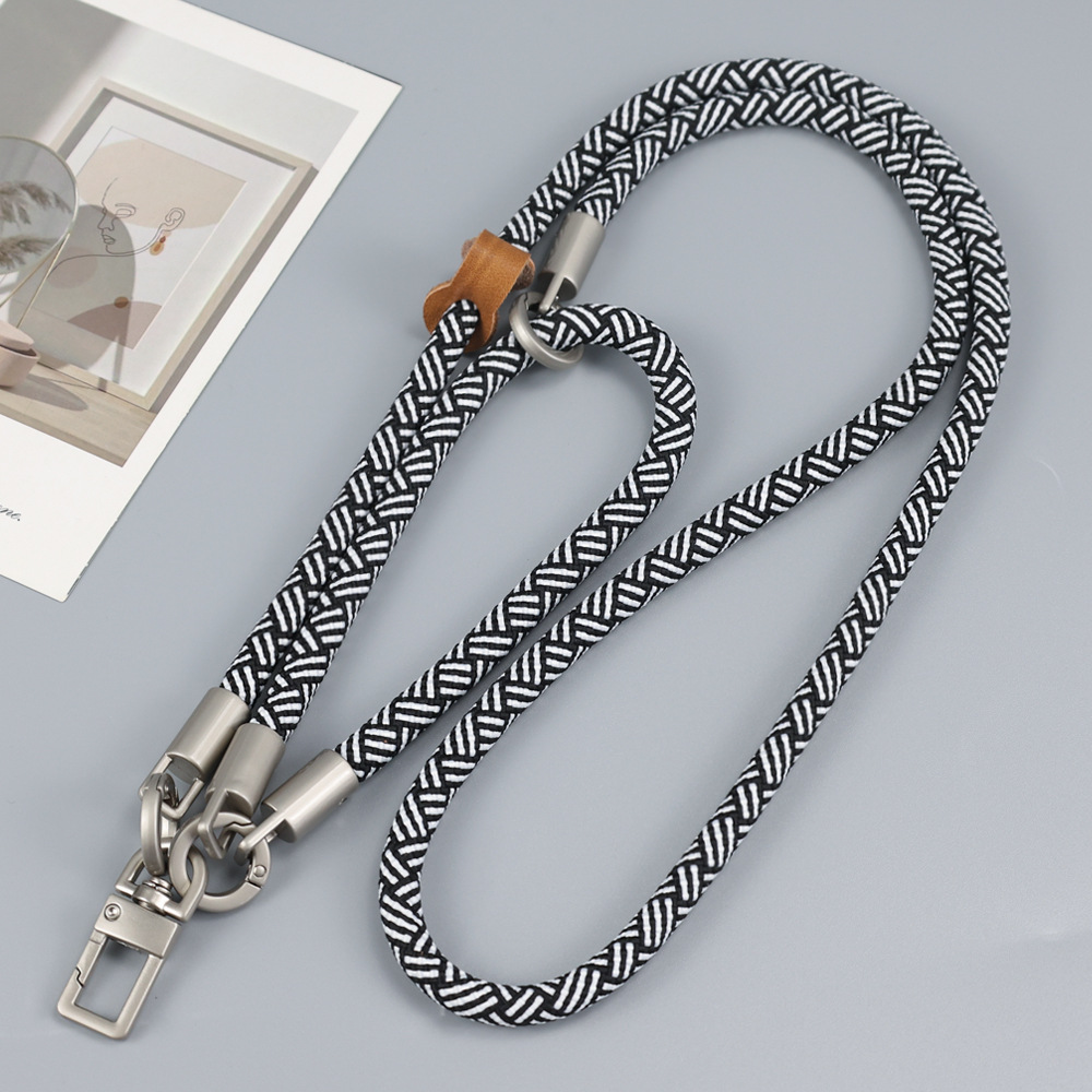 흑백 [조절 불가] 긴 로프 90CM, 짧은 로프 30CM