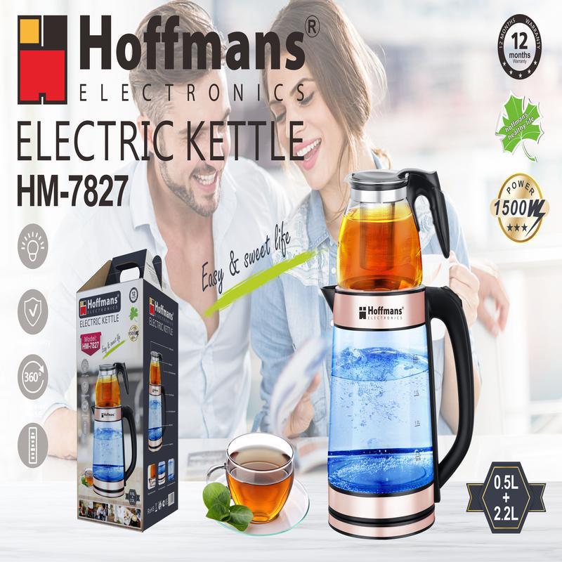 Hoffmans78272.2L/1L 전기 주전자12개/ctn 0.193cbm