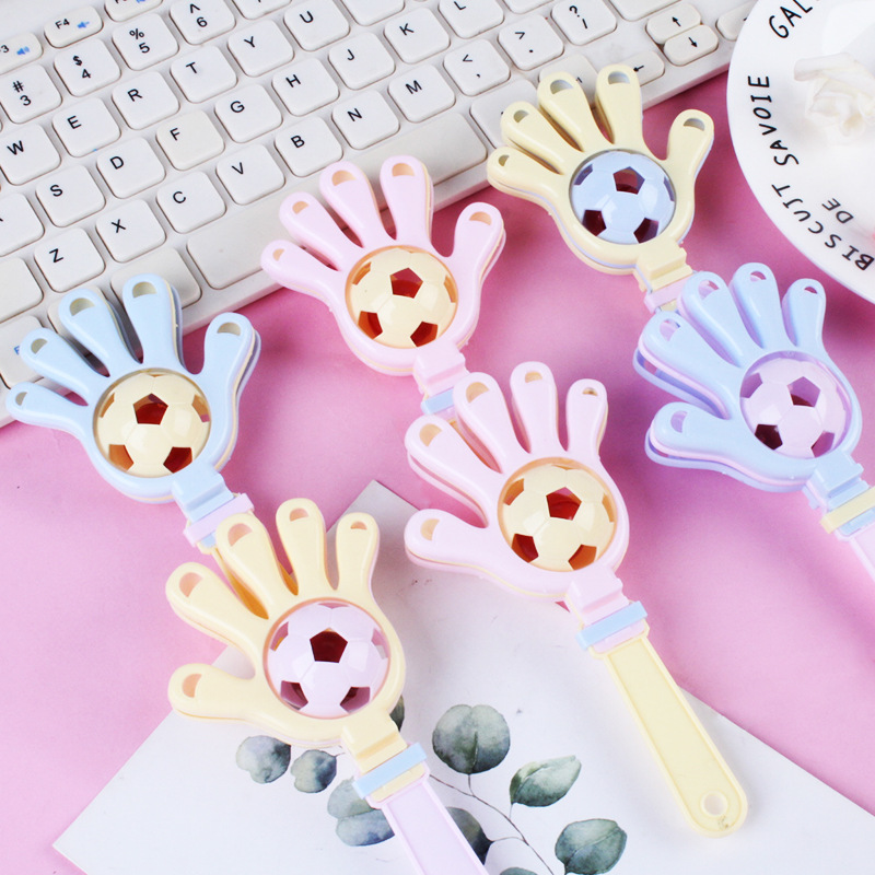 Children's football hand bell clap Palm 0-3 year old infant parent-child interaction clap music educational toys