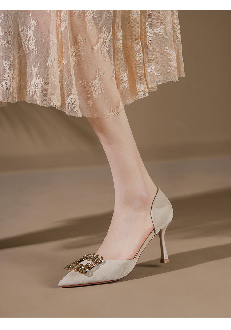 Stiletto pumps för dam med strass och smal klack_voghion.com