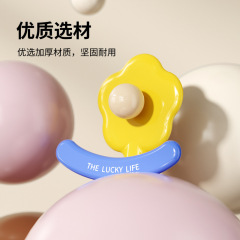 ドーパミン花フック玄関トイレヘアリング収納壁掛けビスコース強力荷重ヘアバンド穴なし