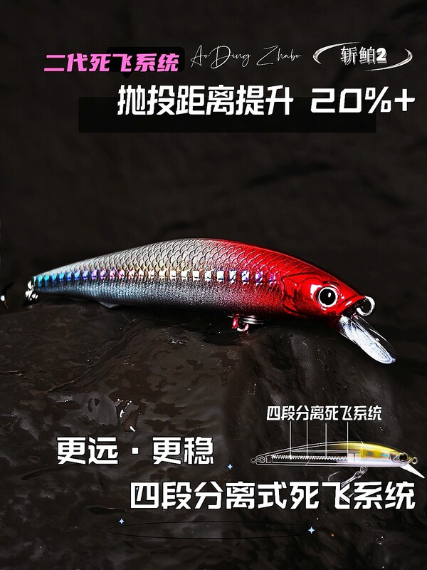 悬停米诺路亚饵悬浮远投死飞鳡鱼定层翘嘴海鲈大克重假饵斩战鲌|undefined