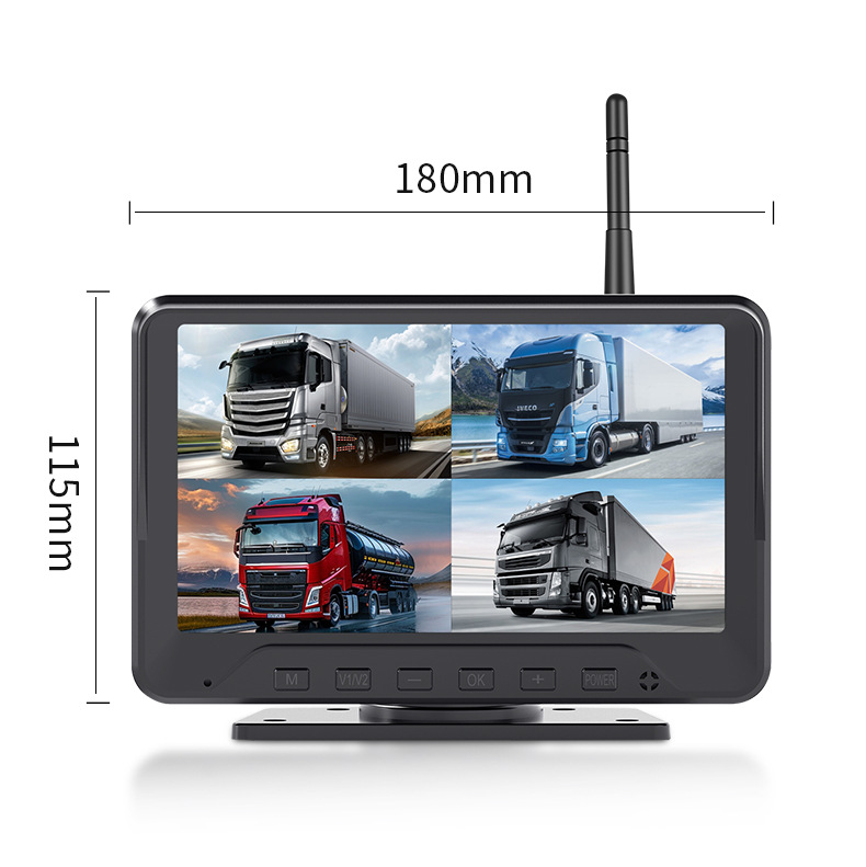 7 inch digital wireless car display truck wireless reversing image wireless bus reversing camera