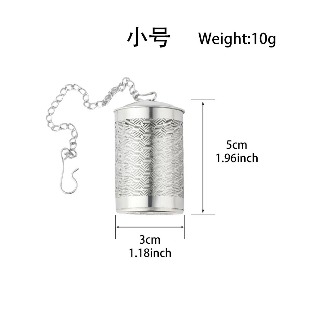 Coladores de té creativos grandes y pequeños, filtro de té de acero inoxidable 304, infusor de té, bola de té, bolsa de té, filtro de hojas de té.