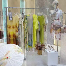 凯撒贝雷品牌撤柜24夏高端奢华重磅桑蚕丝连衣裙品牌走份批发尾货