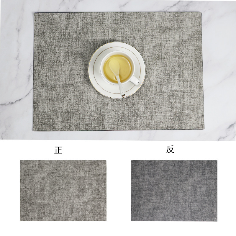 北欧insシンプルなテーブルマット革のテーブルマット両面アイデアpu洋食マットスポット卸売り防水断熱マット|undefined