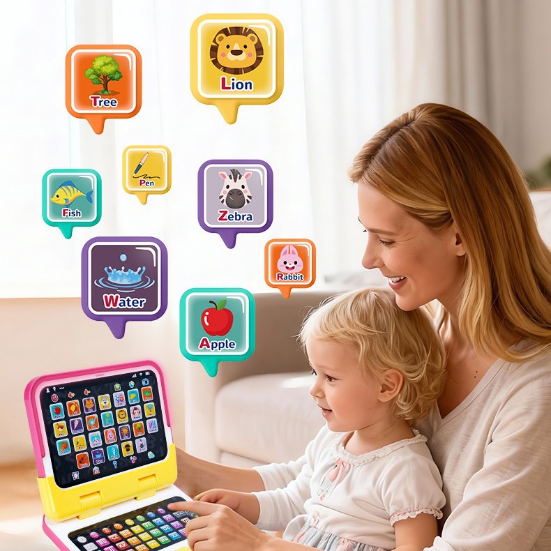 (Cross-border trading), toy, children's teaching reading machine, tablet laptop, set, early education 3