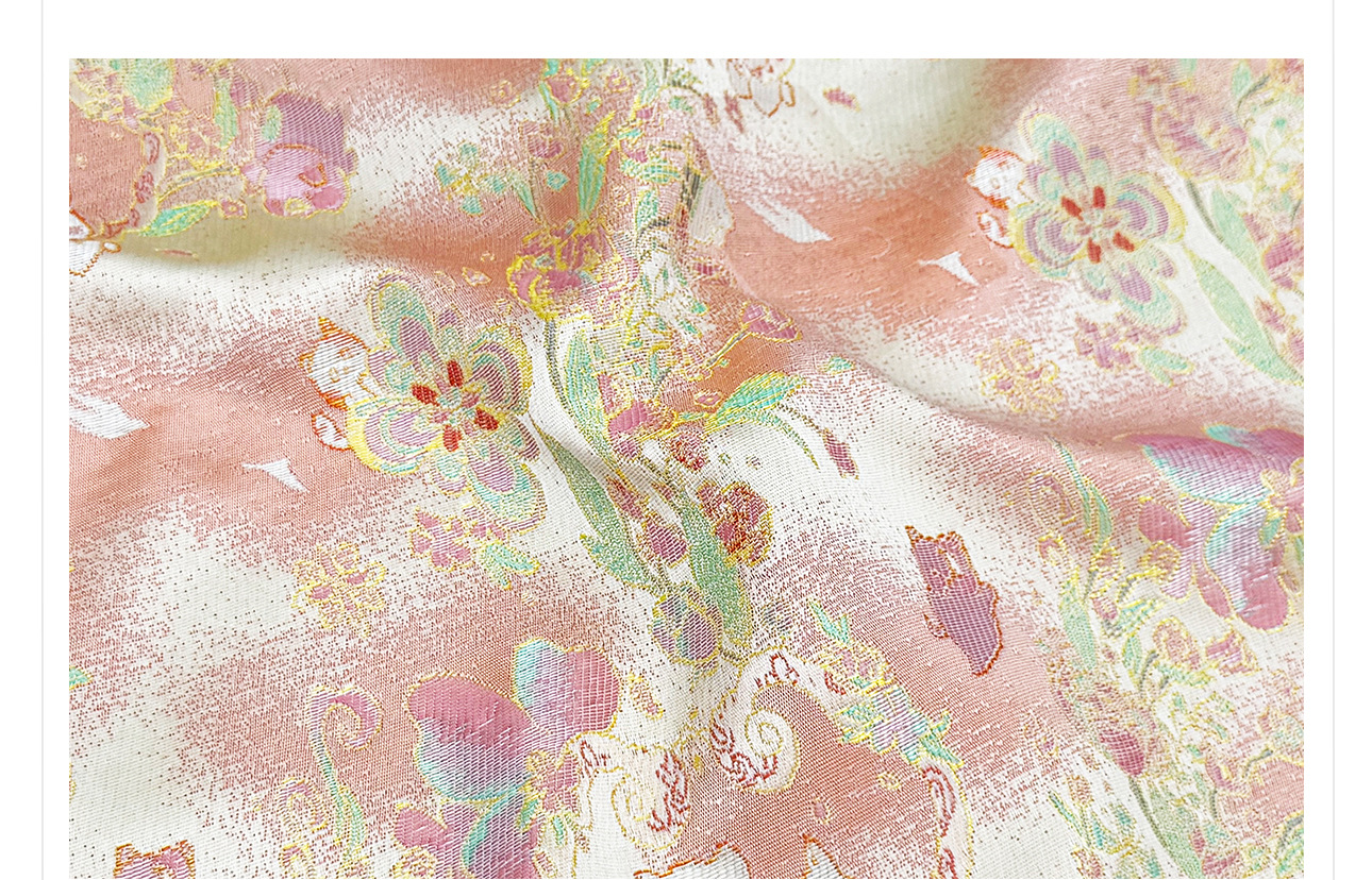 Bộ áo gile + chân váy nữ phong cách Trung Hoa mới, chất liệu jacquard cao cấp, form thắt eo thanh lịch — Áo khoác Carmine, Trang phục [Áo khoác màu hồng+váy đỏ], Màu đỏ nửa váy chi tiết 15