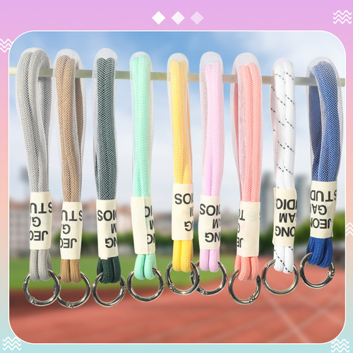 Ton bucket lanyard kettle cup large capacity fluorescent color sling schoolbag bucket mobile phone case fluorescent lanyard