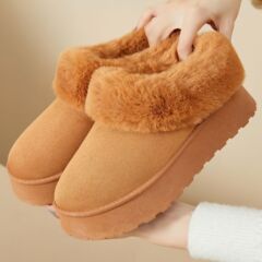 鞋子女棉鞋冬季加绒加厚棉靴防寒保暖雪地靴百搭短靴跨境外贸女靴