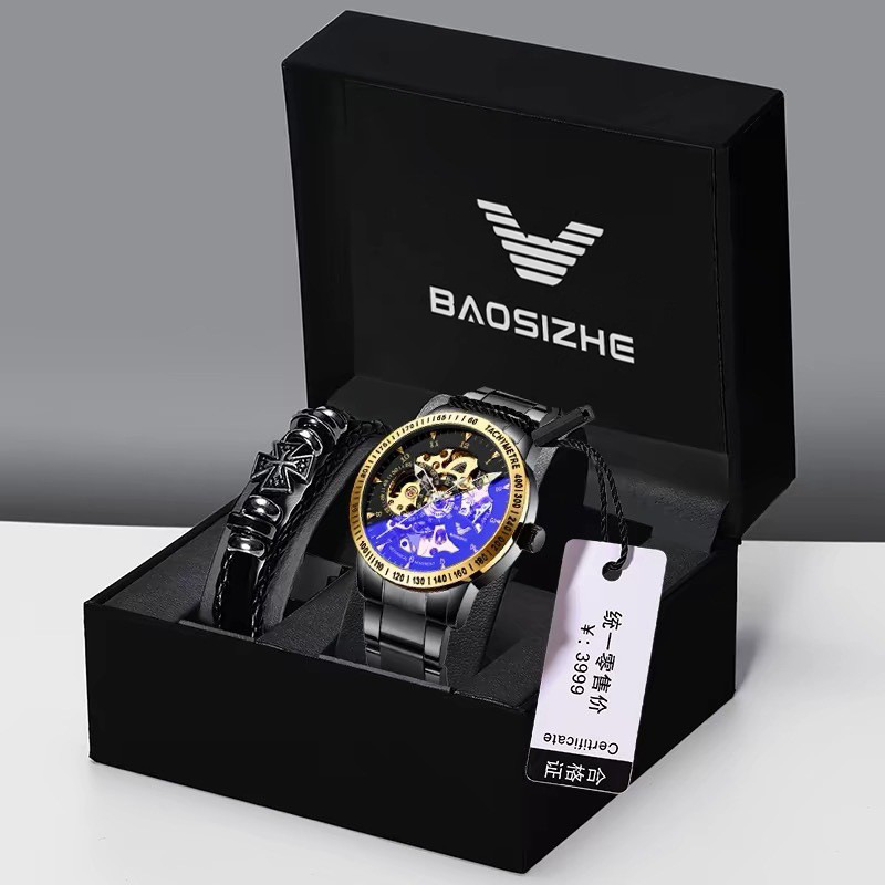 Watch Men's Mechanical Watch Men's Advanced Sense Male Student Tourbillon Men's Automatic Fashionable Men's Watch Swiss genuine goods