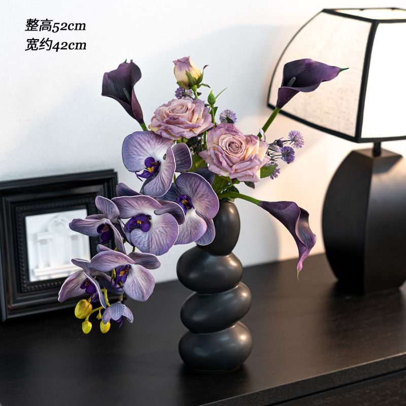メーカー卸売デザイン胡蝶蘭造花花束リビングルームの装飾品造花装飾花テーブルフラワーアレンジメント|undefined