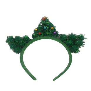 Factory direct supply new fashion Christmas lovely Christmas tree hairband creative holiday hair accessories party supplies hairband