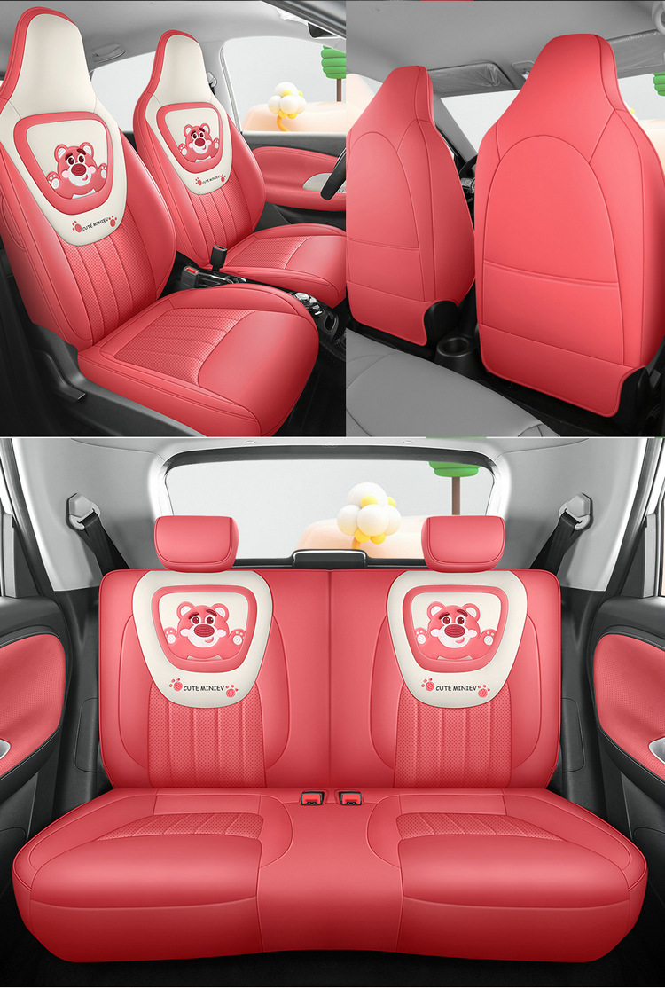Suitable for 2024 third-generation Wuling Hongguang MINI Macaron car seat cover cartoon cute full surround