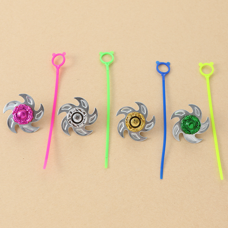 Hoja de hierro tire regla Gyro pull gobernante ciclón Gyro niños tirar alambre giratorio juguete cuadrado fábrica al por mayor nuevo