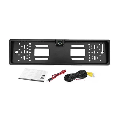 Vehicle camera, Universal Korean-Style Ultra-High-Definition - european-license-plate-frame-8led-light-ccd