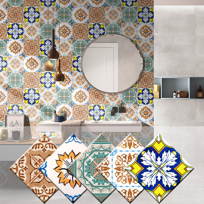 PAG House Renovation Self-adhesive Tile Wall Stickers Thickened pvc Tile Stickers Creative Renovation Floor Stickers Waterproof Floor Stickers