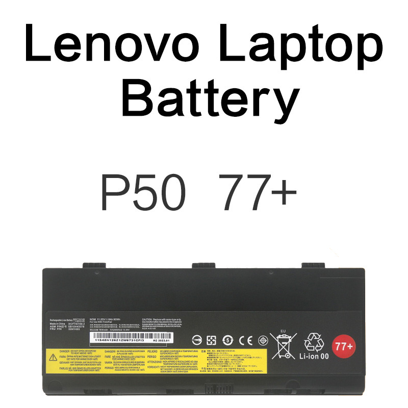 P50 77+ 7900mAh is suitable for Lenovo ThinkPad P50 P51 P52 series laptop batteries P50 77+ 7900mAh is suitable for Lenovo ThinkPad P50 P51 P52 series laptop batteries