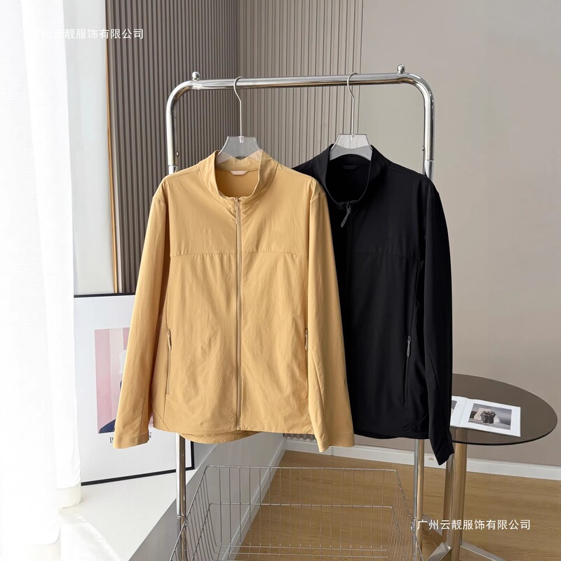 Spring and Autumn New Style Stand-Up Collar Lightweight Jacket Men's Windproof Breathable Casual Sports Jacket Spring and Autumn New Style Stand-Up Collar Lightweight Jacket Men's Windproof Breathable Casual Sports Jacket