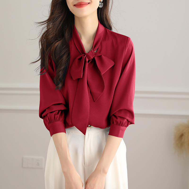 8320 빨간색 긴 소매