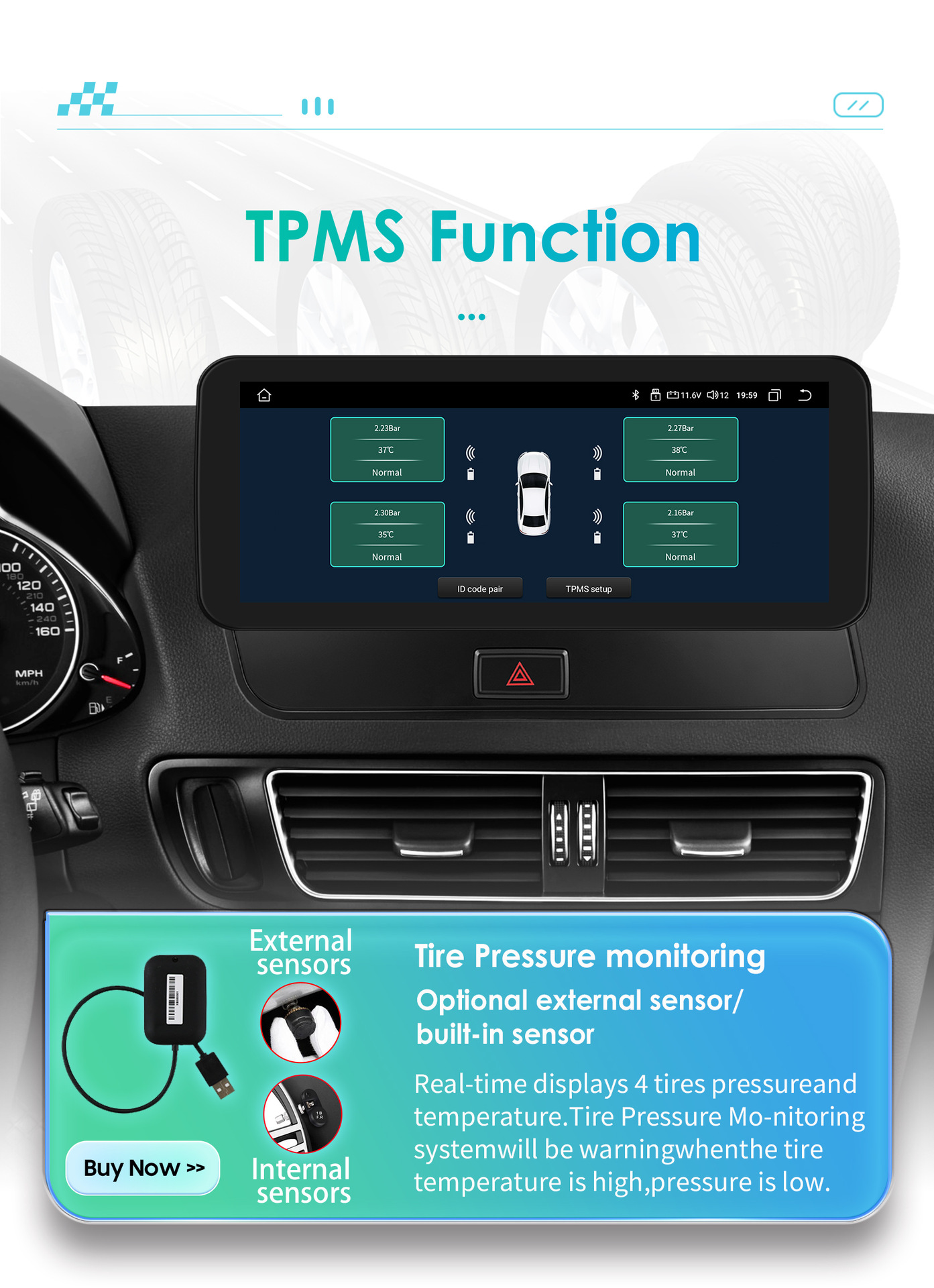 Suitable for 09-16 Audi Q5 Android large screen central control display navigation reversing image all-in-one machine