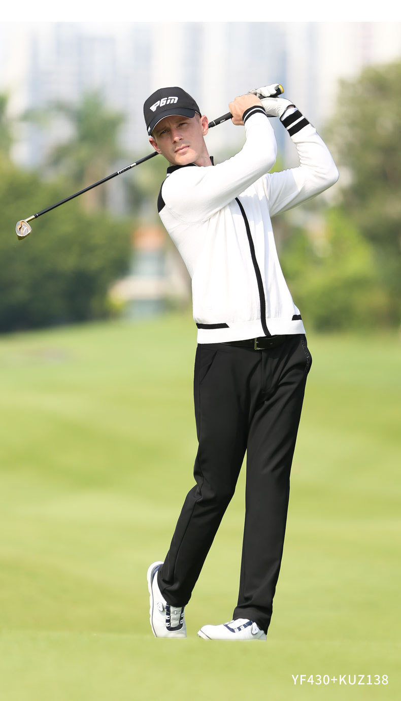 Quần dài nam golf PGM thể thao giữ ấm mùa thu đông — KUZ138-Màu đen, KUZ138-màu xanh hải quân, KUZ138-màu trắng, KUZ138-màu xám chi tiết 7