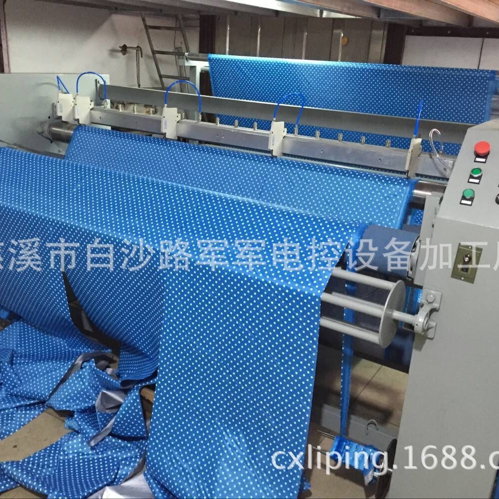 雨伞厂专用气压刀多刀分条机配套消静电装置 热切分条机