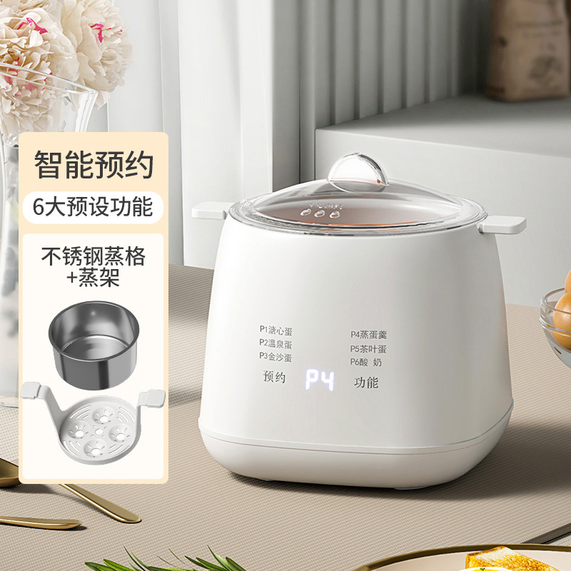 跨境 多功能双层煮蛋神器溏心蛋温泉蛋早餐机家用小型自动蒸蛋器|undefined