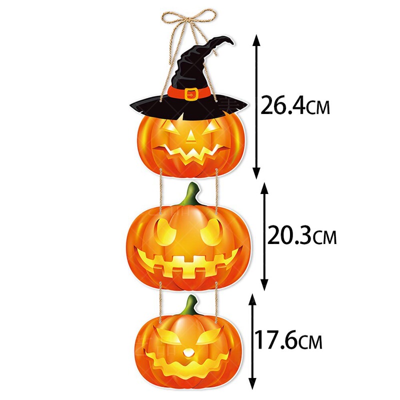 2024 ハロウィンパーティーペンダントカボチャコウモリドア吊り装飾お化け屋敷バーシーンレイアウト吊り装飾|undefined