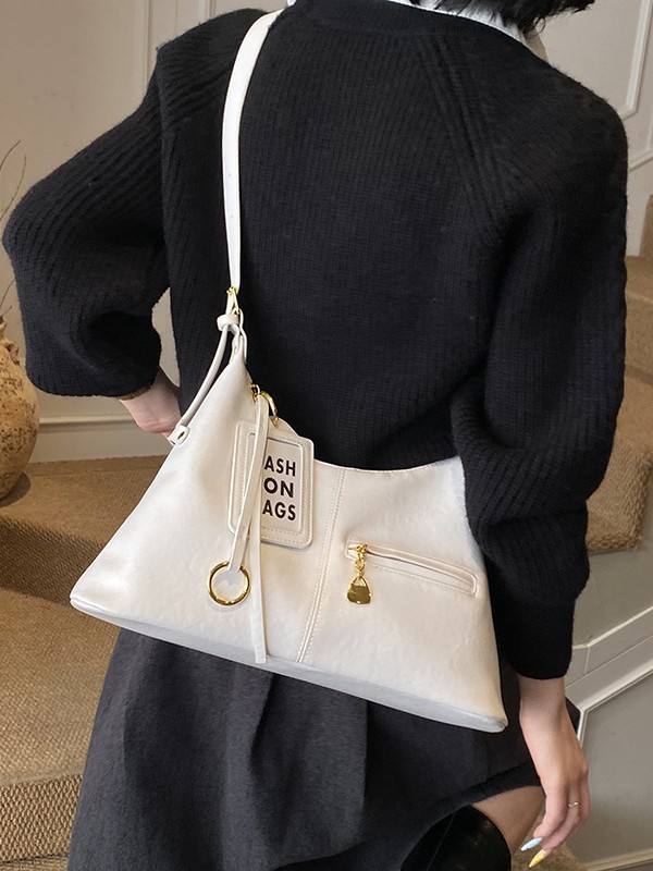 Bolsas retro de gran capacidad para mujeres 2026 nuevo estilo coreano de ocio de hombro con bolsas de brazalete inclinadas para viajar bolsas de mano simples