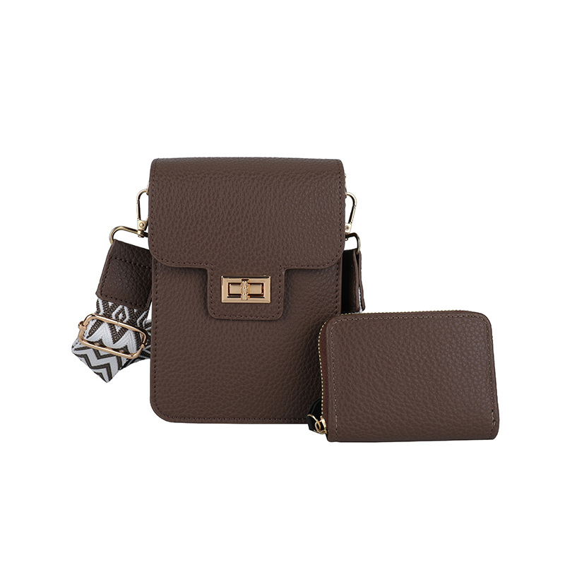 Bolsos para mujer 2025 nuevo bolso vertical para teléfono móvil transfronterizo, monedero colgante, bolso de mensajero con correa de hombro ancha retro de alta gama