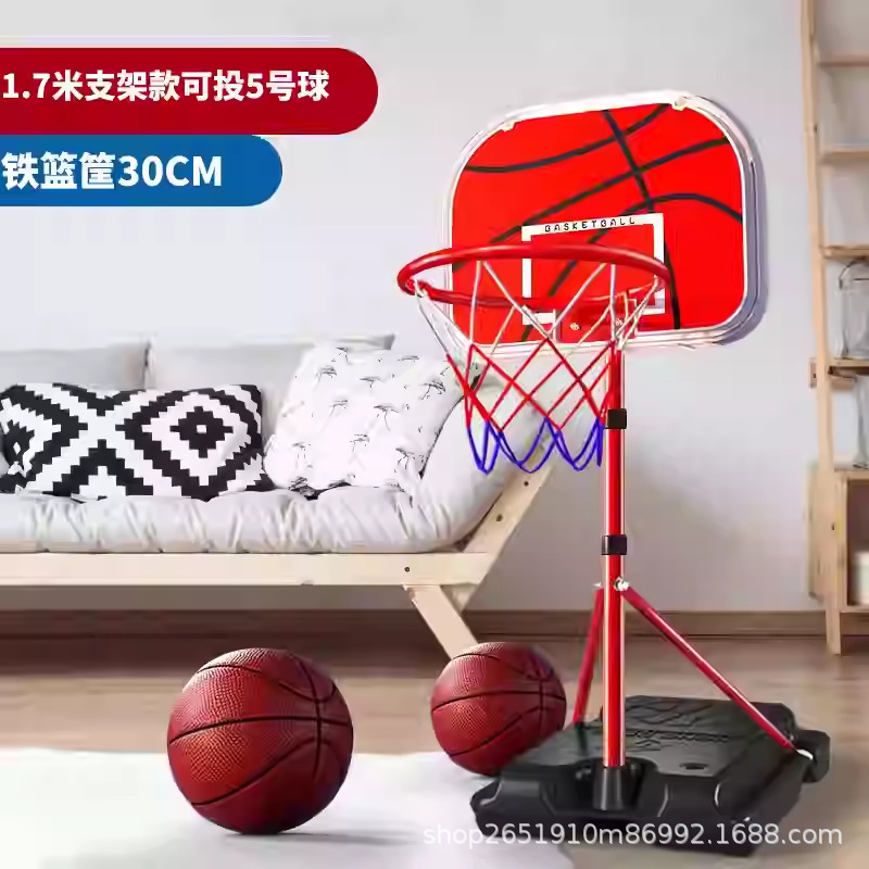 Transfronterizos infantiles bastidor de baloncesto interior elevable marco de baloncesto juguete interior y exterior para niños entrenamiento de anillo de tiro jardín de infantes