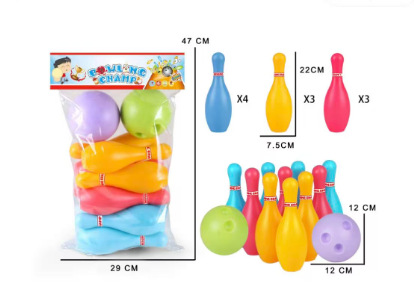 Bolos DE LOS NIÑOS juguetes plástico kindergarten ocio deportes entretenimiento 15cm juego bolos