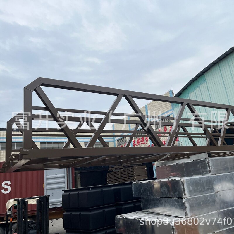 Salt-Resistant Lightweight Aluminum Alloy Structure Connecting Bridge, Yacht Upper and Lower Dock Aluminum Ramp, Surface Paint Treatment
