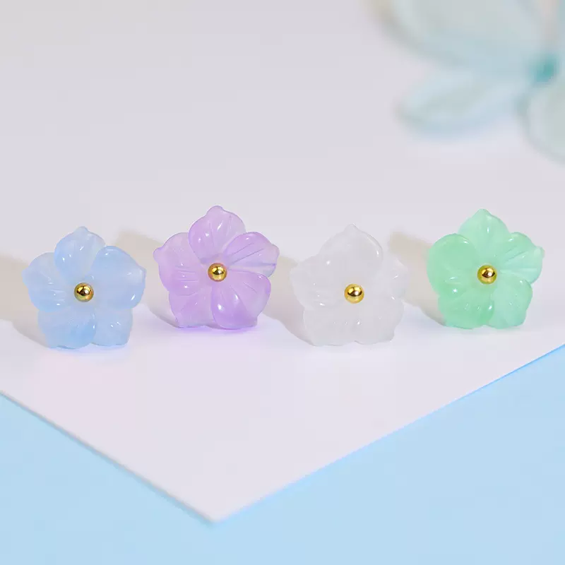 个性花朵小耳钉 日韩学生睡觉免摘五瓣花耳骨钉养耳洞耳针批发