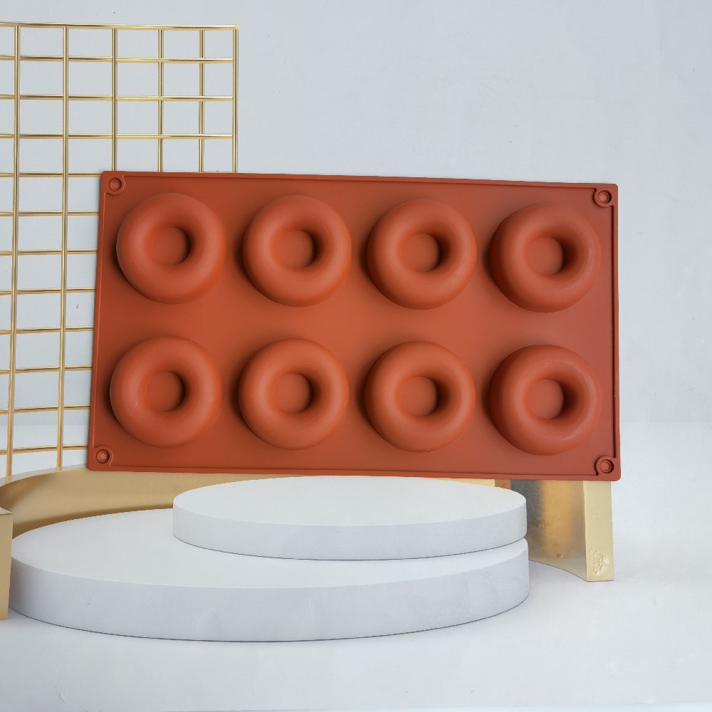 8 donuts 420 galletas dulces molde de silicona molde de pastel de mousse molde de gelatina