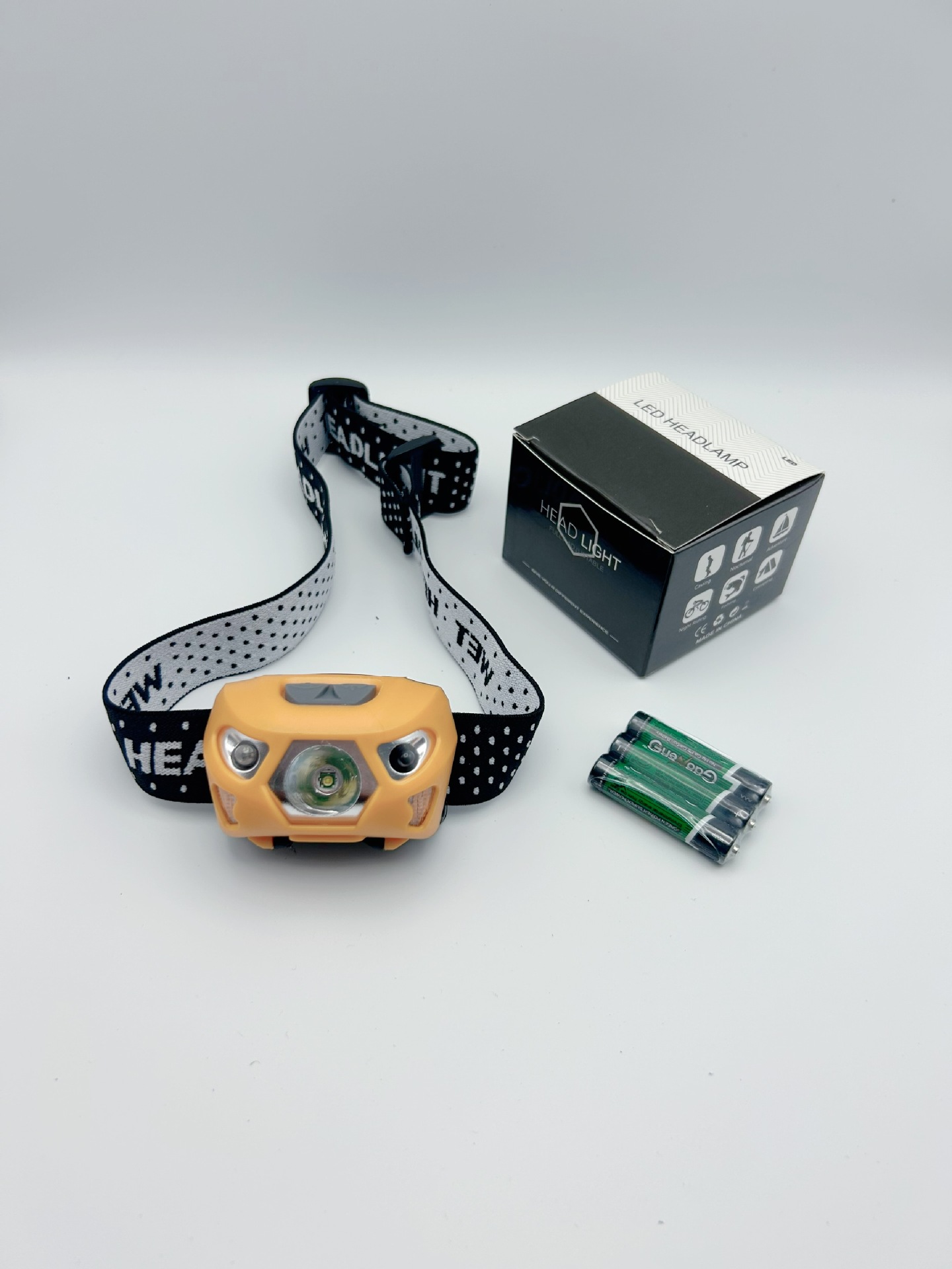 Faros de inducción de pesca con batería seca No. 7, luz fuerte led, luz doble roja y blanca, faros especiales para exteriores