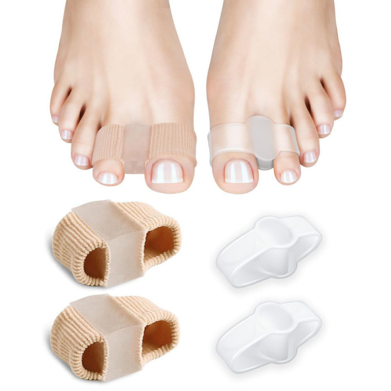 Cross-Border Toe Separator Corrector Thumb Valgus Correction Socks Double Hole Toe Correction Sleeve Unisex