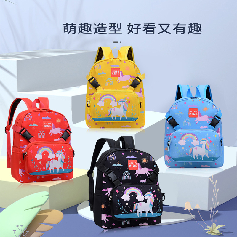 Gran capacidad nuevo estudiante de la escuela primaria mochila primer y segundo grado unicornio reducción carga chica viaje crossbody bolsa hombro
