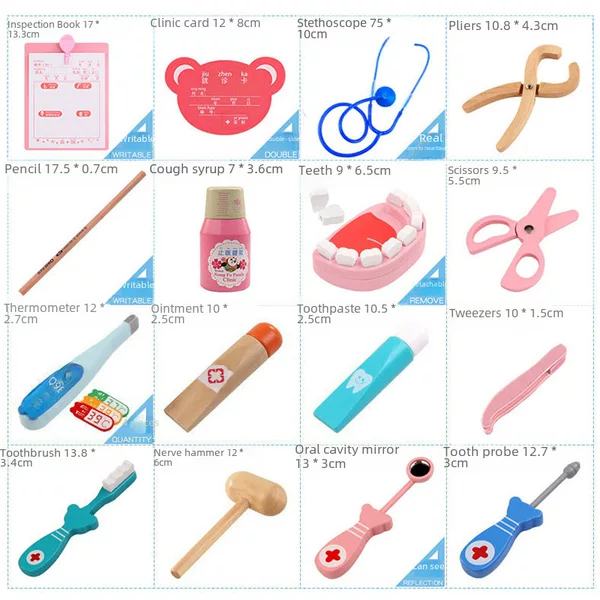 Little Doctor Toy Set Accessories Girl Tools Medical Kit Injection Nurse Children's House Stethoscope