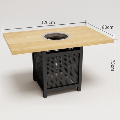 ★ ☆ Mesa de olla caliente larga 1.2 * 80 * 75 ★ ☆