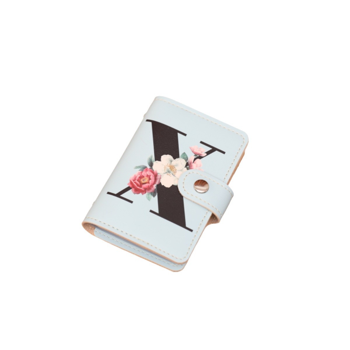 Nuevo elemento alfabético impreso pequeño paquete de tarjetas múltiples tarjeta de banco conjunto de tarjetas paquete de identificación carpeta de tarjetas simple almacenamiento de licencia de conducir