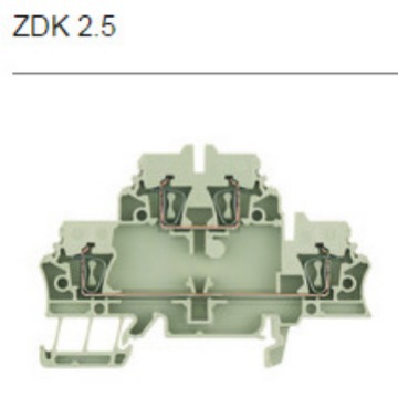 WEIDMULLER魏德米勒双层弹片端子ZDK 2.5（1674300000）广州市
