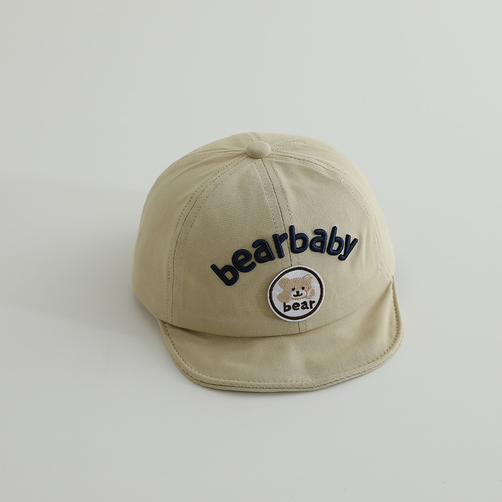 Primavera y otoño delgada sombrero de béisbol para bebés de estilo coreano letras gorra de boca de pato de moda para viajar gorra solar